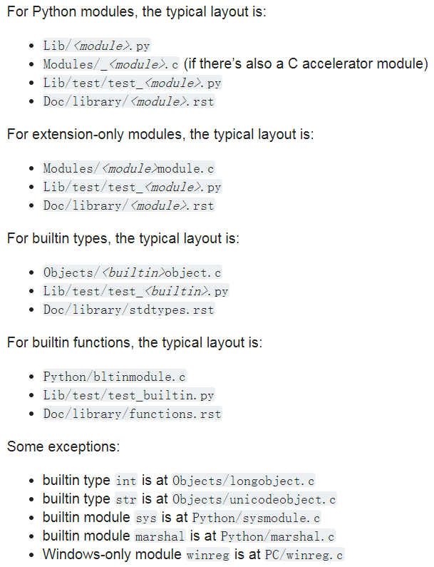 CPython Source Code Layout