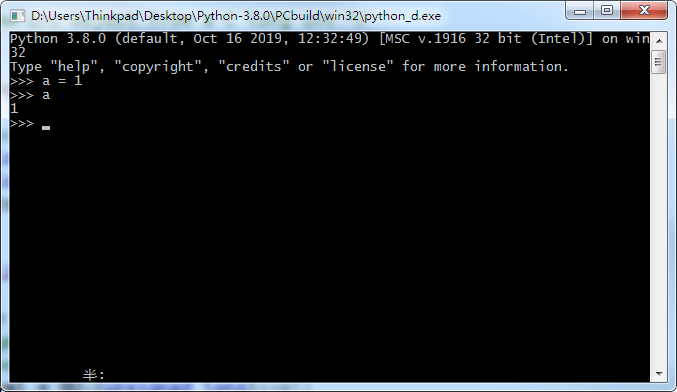 python38_d debug console